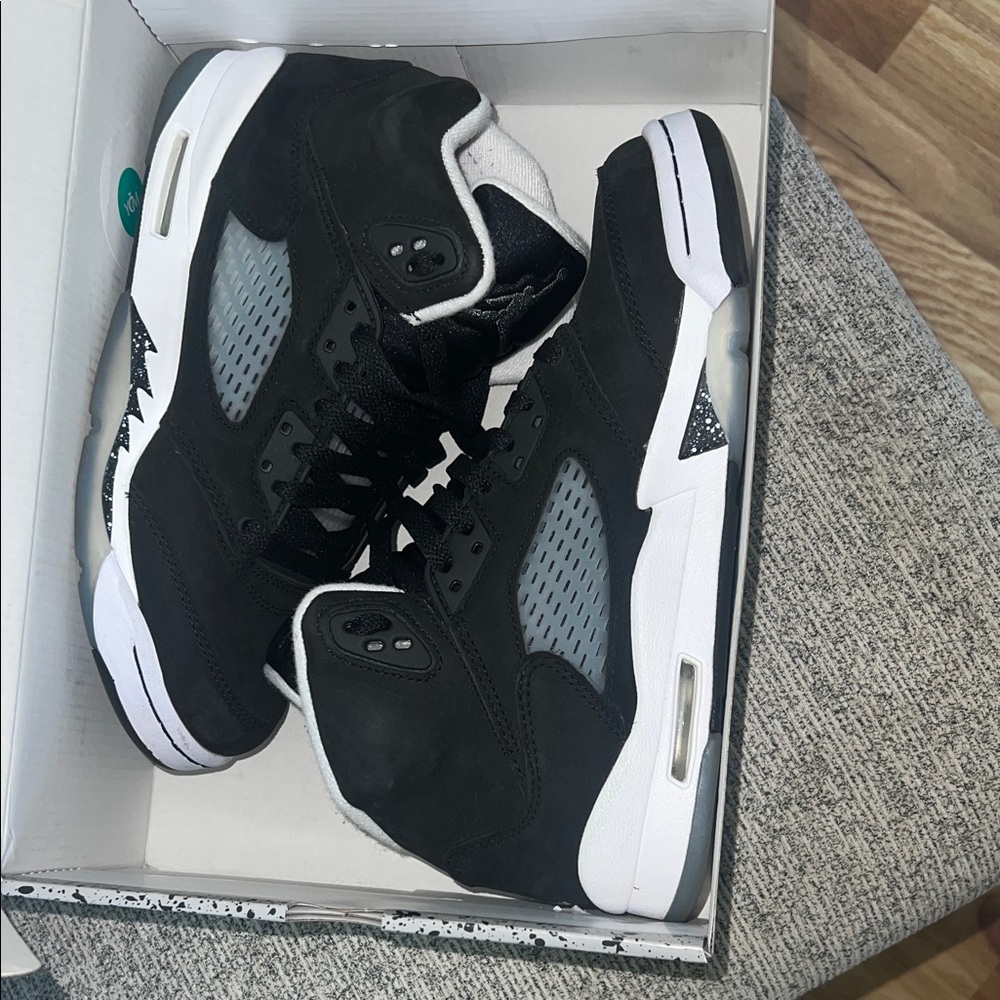 Jordan Black and Gray Kids Sneakers